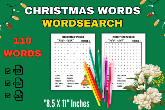 110 Christmas Words Wordsearch: A Holiday Tradition for the Mind