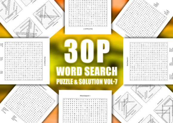 30 Word Search Puzzle Solution Vol-7: A Mindful Escape for Modern Adults