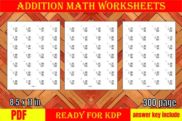 Addition Worksheets for 2nd, 3rd Grade Mastery