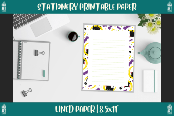 Bordered Stationery Printable Paper 222 for Creatives