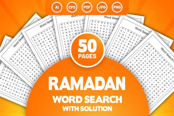 Bringing Ramadan Traditions to Life with a Printable Word Search Puzzle Book for KDP