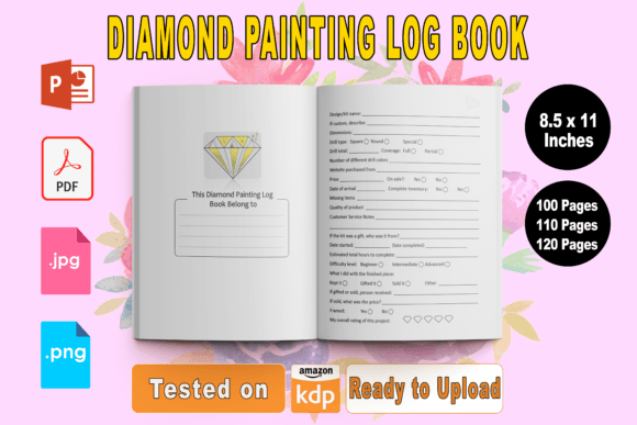 Diamond Painting Log Book - KDP Interior