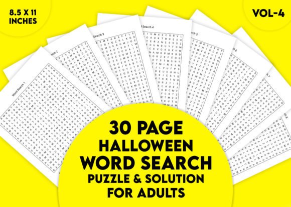 Halloween Word Search Puzzle Vol-4 Unleashed