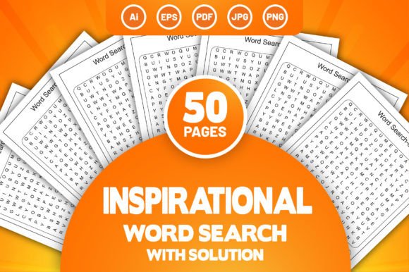 Inspirational Word Search Puzzle for KDP