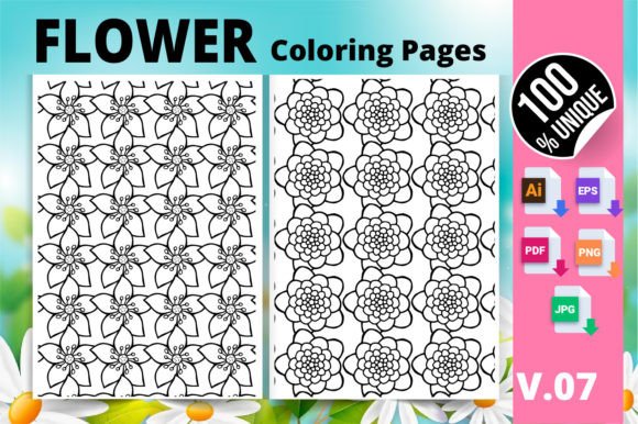 The Quiet Power of Ready-Made Interiors: How Flower Coloring Page KDP Interior V.07 Fits a Changing Creative Economy