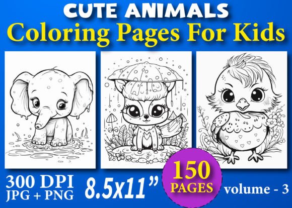 Unlocking Creativity with 150 Cute Animals Coloring Pages for Kids