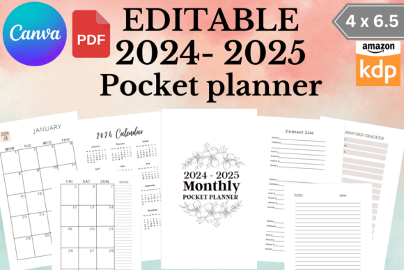 Your Roadmap to Organization: The 2024-2025 Pocket Planner for KDP